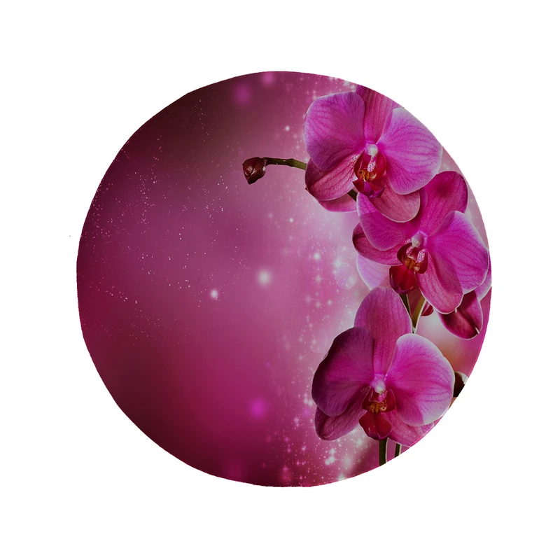 پادری مدل دایره طرح گل کد 5510 سایز 90 × 90 سانتی متر 