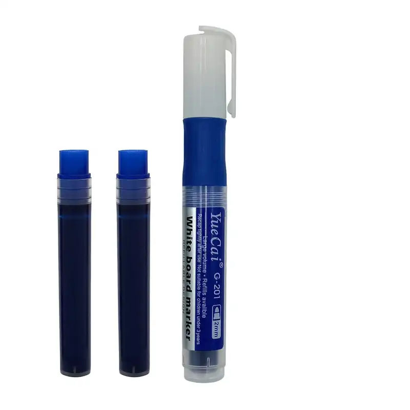 ماژیک وایت برد یوکای مدل Refillable کد G-201 به همراه 2 کارتریج یدک