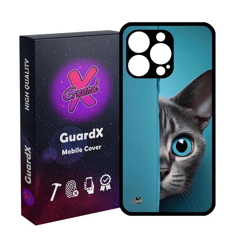 کاور گارد ایکس طرح گربه مدل Glass10673 مناسب برای گوشی موبایل اپل iPhone 13 Pro