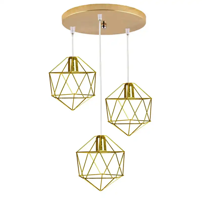 لوستر سه شعله مدل ذوزنقه کد i57