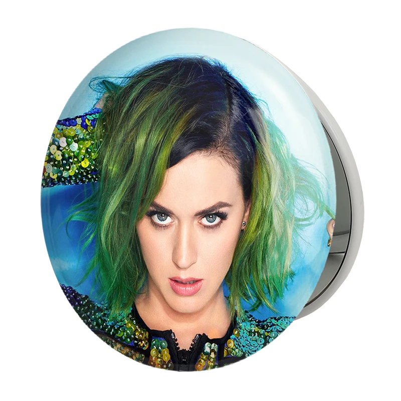 آینه جیبی خندالو طرح کیتی پری Katy Perry مدل تاشو کد 6445 