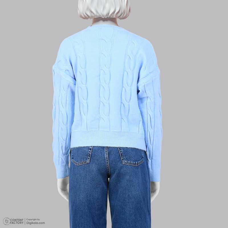 پلیور زنانه ناریان مدل یقه هفت طرح گره ای