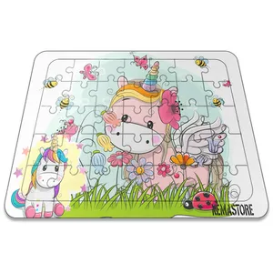 پازل 35 تکه نمااستور طرح یونیکورن اسب تک شاخ کد 1025