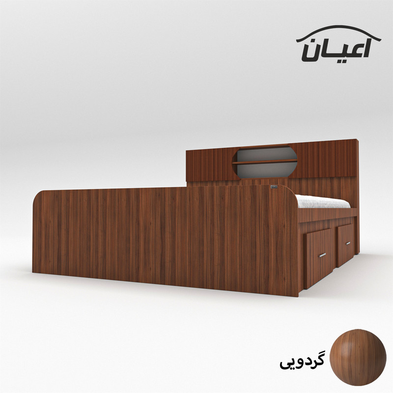 تخت خواب دونفره اعیان مدل FH515 سایز 160x200 سانتی متر