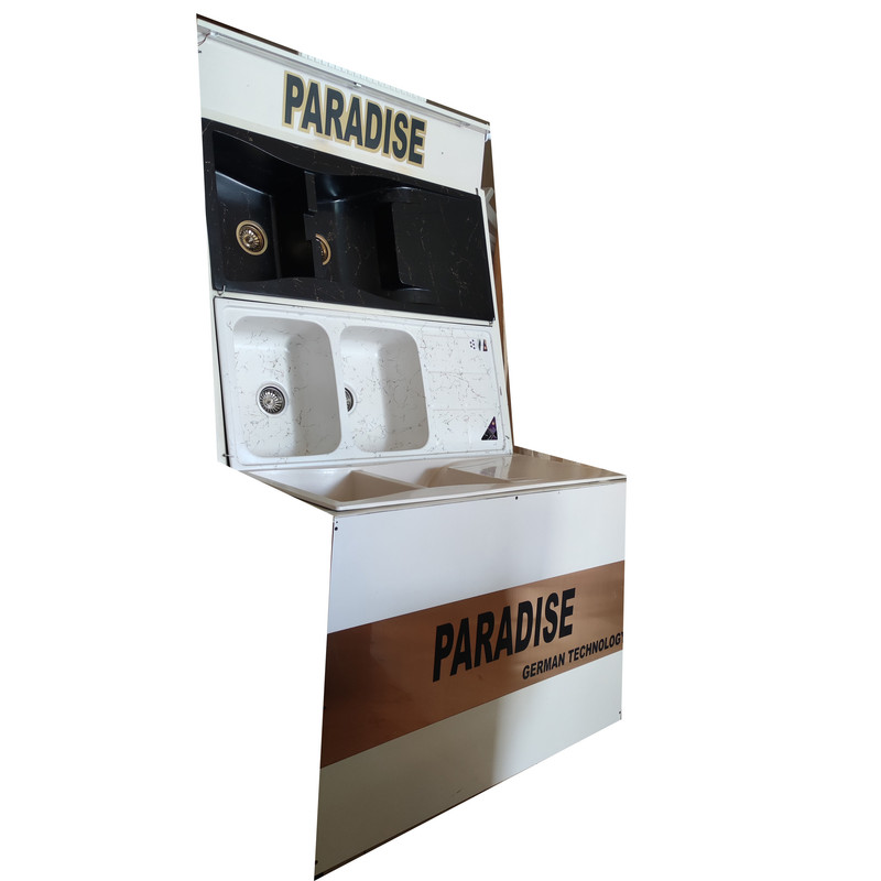 سینک ظرفشویی پارادایز مدل Turkey201ABSHAR-B-GOLD توکار