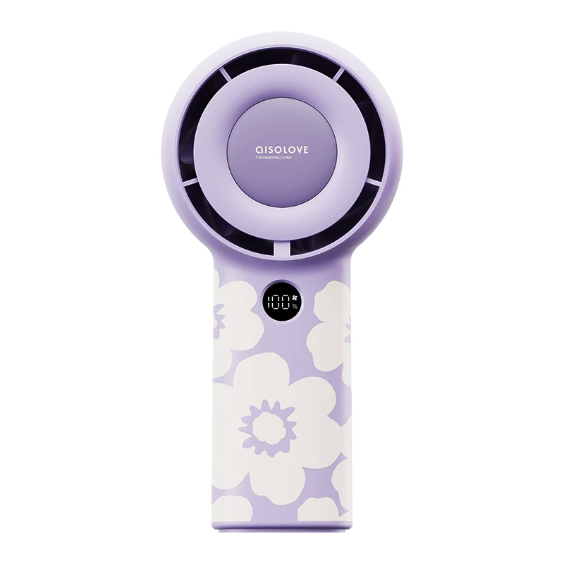 پنکه شارژی ای آی سو لاو مدل F16 Purple Flower