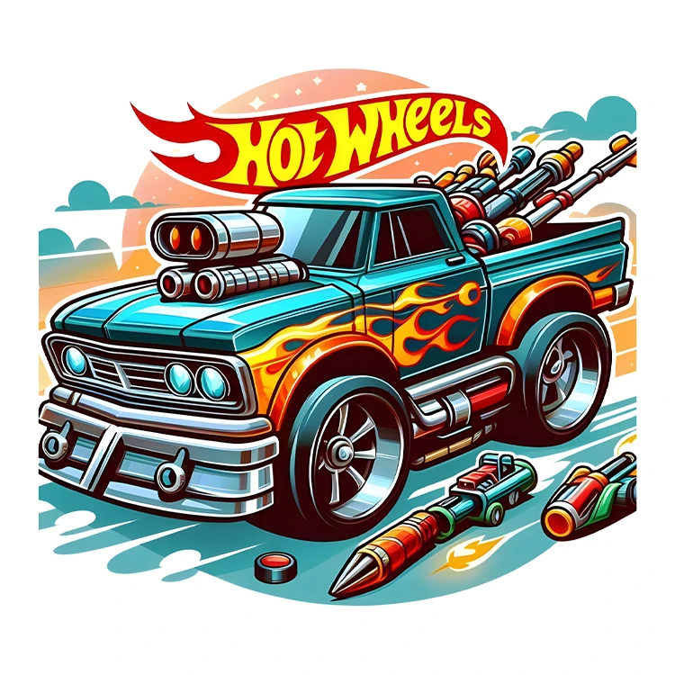 استیکر پارچه و لباس پاد آفرین مدل ماشین اسپرت کد S5165