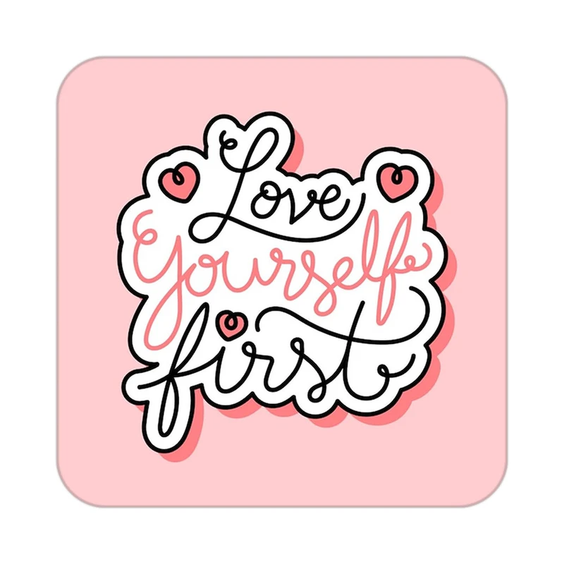 زیر لیوانی کاکتی طرح عاشقانه مدل mp40052