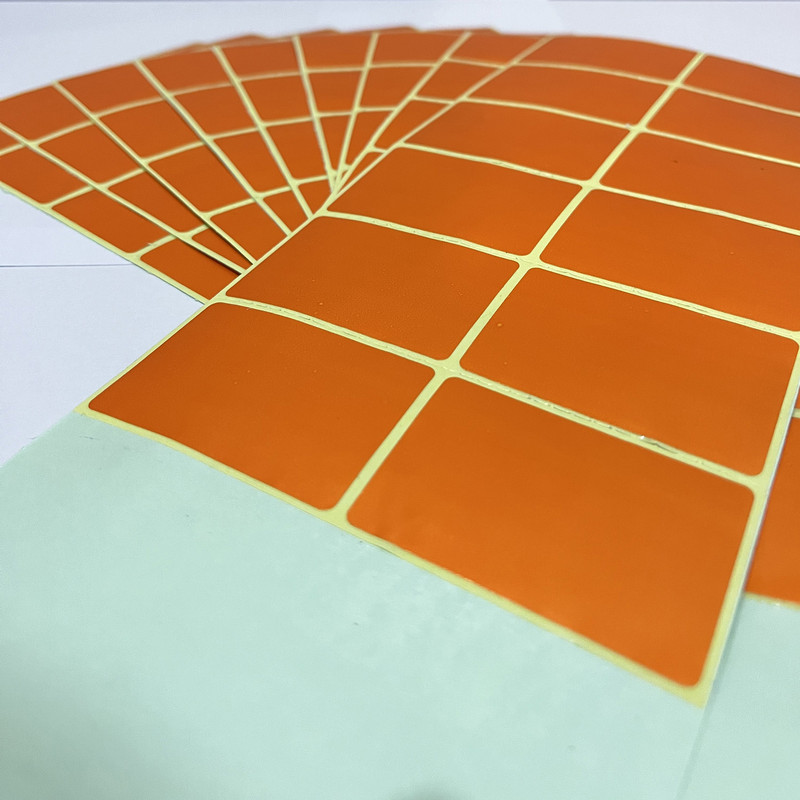 برچسب نارنجی پرینتر لیزری مدل F122 بسته 100 عددی