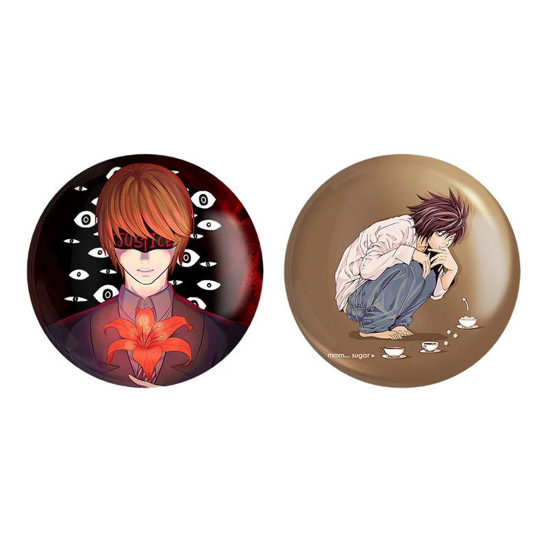 مگنت خندالو طرح ال لاولیت و لایت یاگامی انیمه دفترچه مرگ کد 1132811327 مجموعه 2 عددی