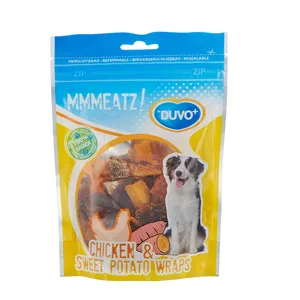 تشویقی سگ دوو پلاس مدل Chicken & Sweet Potato Warps وزن 100 گرم