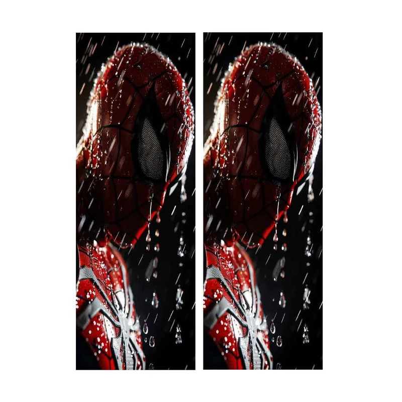 برچسب ستون خودرو طرح مرد عنکبوتی کد BS044 بسته دو عددی