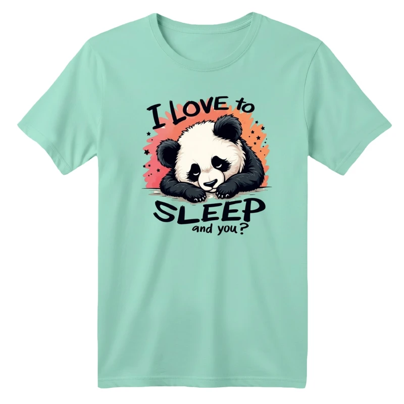تی شرت آستین کوتاه بچگانه مدل پاندا خوابالو