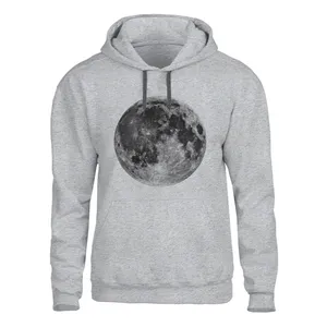 هودی مردانه مدل ماه کد Z07 رنگ طوسی