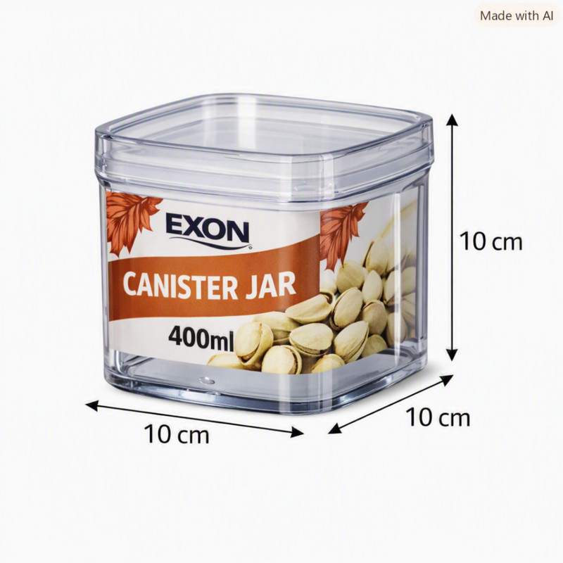 بانکه اکسون مدل خشکبار کد 400ML مجموعه 4 عددی