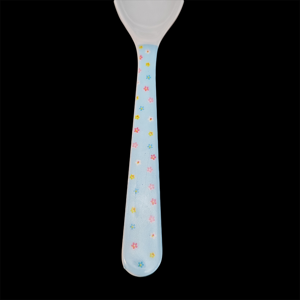 قاشق غذاخوری کودک مدل گلدار کد 7189