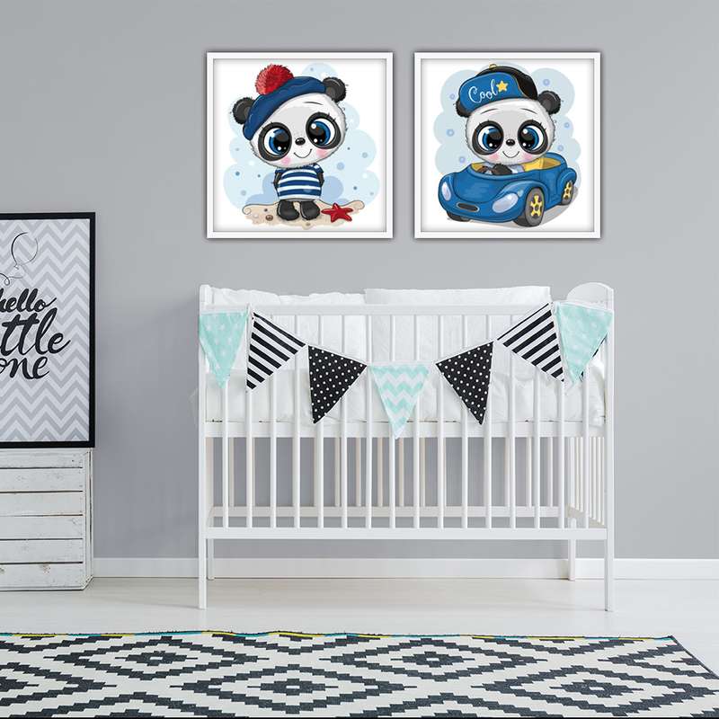 استیکر و تابلو کودک و نوزاد مدل N-103 مجموعه 2 عددی