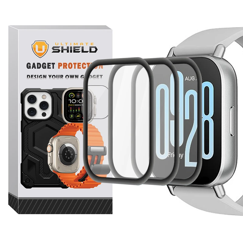 محافظ صفحه نمایش آلتیمیت شیلد مدل Pmma-UL مناسب برای ساعت هوشمند شیائومی Redmi Watch 5 Lite بسته سه عددی