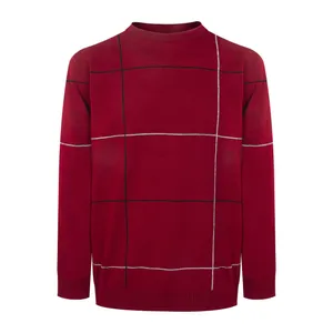 پلیور مردانه مدل یقه گرد عمود