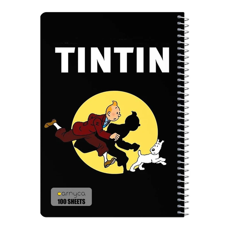دفتر مشق 100 برگ سیمی کارنیکا طرح ماجراهای تن تن tin tin کد 66814