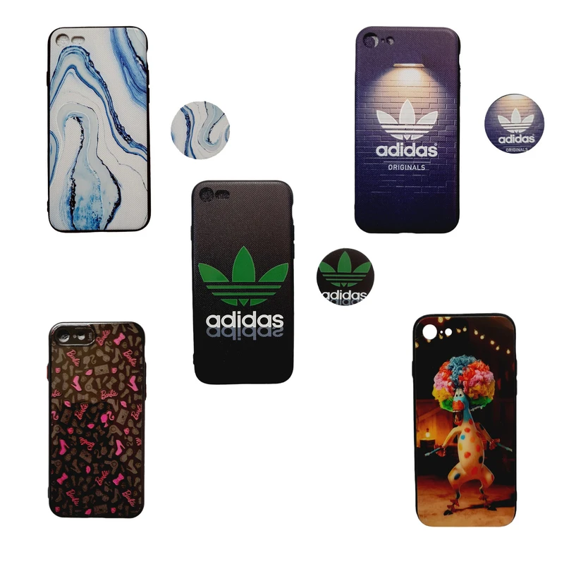 کاور مدل Ip78 مناسب برای گوشی موبایل اپل iPhone7 /8 به همراه پاپ سوکت بسته 5 عددی