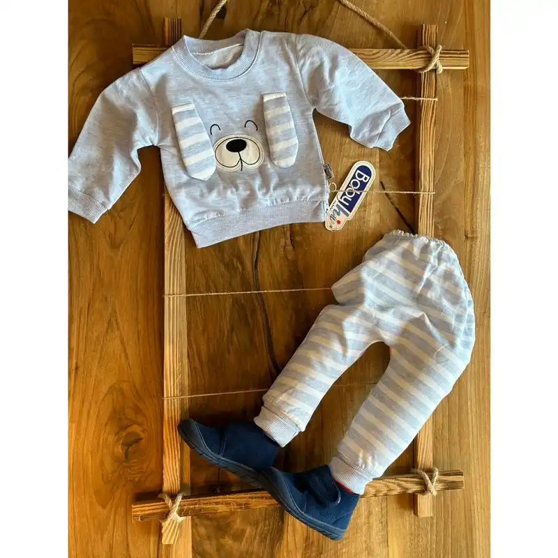 ست سوییشرت و شلوار پسرانه مدل سگ بازیگوش