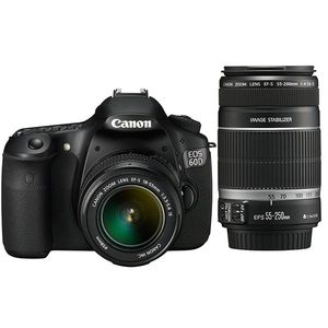 دوربین دیجیتال کانن ای او اس 60 دی کیت دو لنز 18-55 و 55-250