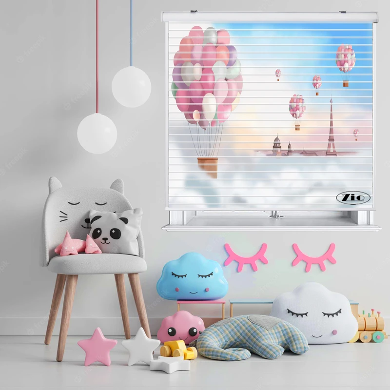 پرده زبرا زیو مدل سیلوئت K3013 سایز 150x150 سانتی متر