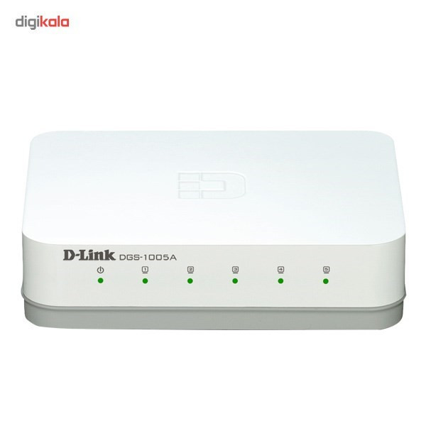 سوییچ دسکتاپ 5 پورت گیگابیتی دی-لینک مدل DGS-1005A