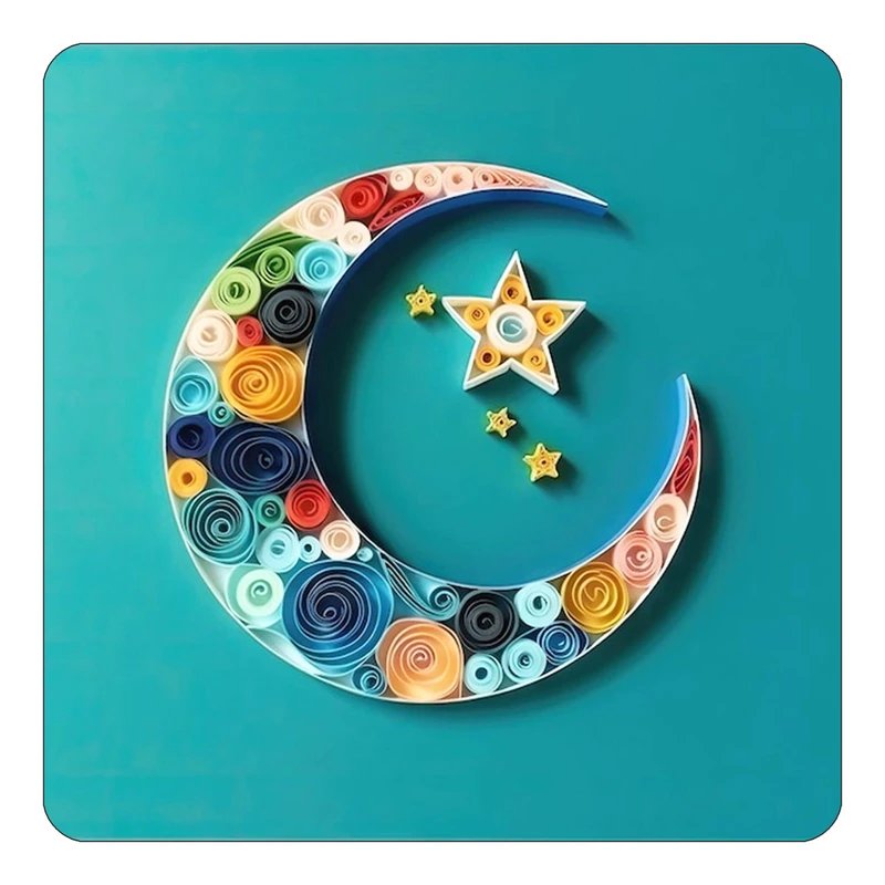 مگنت کاکتی طرح ماه و ستاره مدل mp50610