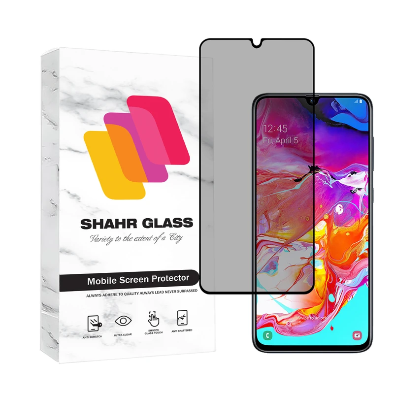 محافظ صفحه نمایش حریم شخصی شهر گلس مدل PRIVFULLS مناسب برای گوشی موبایل سامسونگ Galaxy A70 / A70s