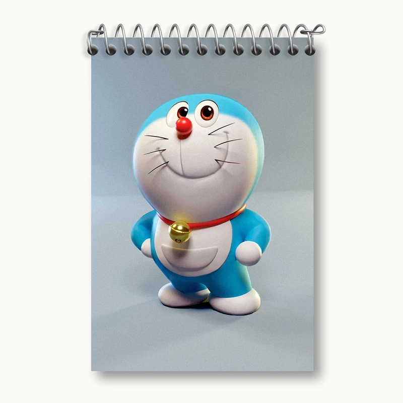 دفتر یادداشت 50 برگ خندالو مدل انیمه دورایمون (Doraemon)  کد F1871