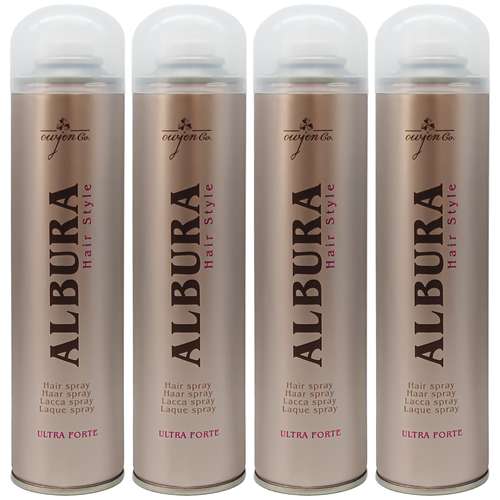 اسپری چسب مو آلبورا مدل Ultra Forte حجم 250 میلی لیتر مجموعه 4 عددی