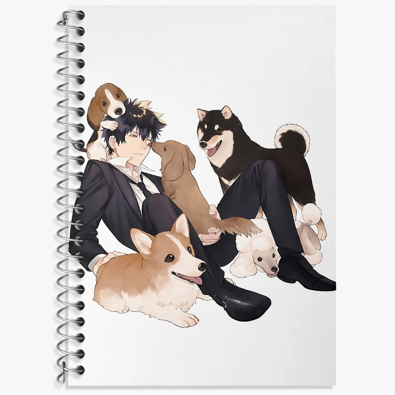 دفتر زبان 50 برگ خندالو مدل سه خط طرح کوگامی انیمه روان گذر کد 33755