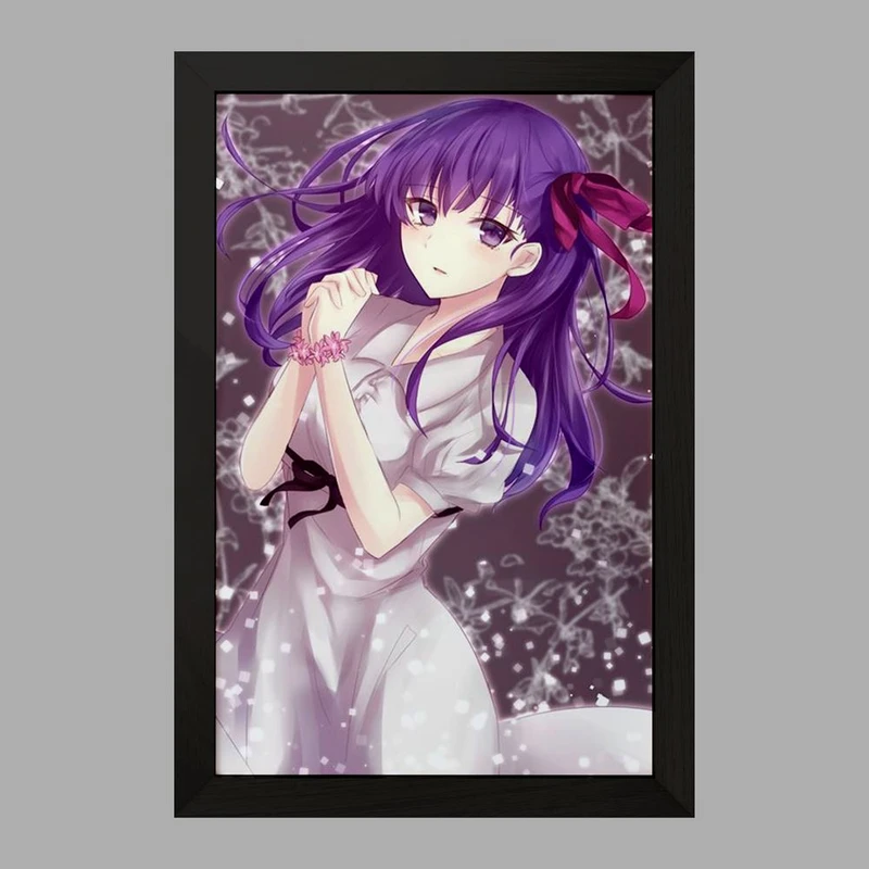 تابلو خندالو مدل ساکورا انیمه فیت استی نایت Fate Stay Night  کد 22771