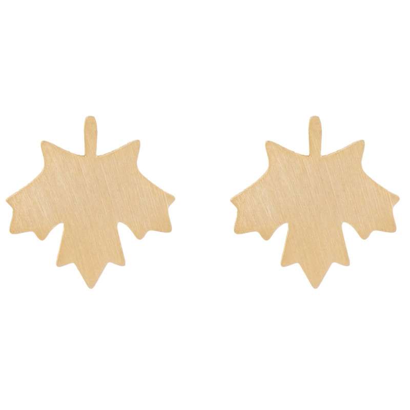 گوشواره طلا 18 عیار زنانه لیردا مدل برگ کد 3487