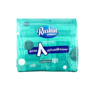 دستمال کاغذی ۴۰۰ برگ ۲ لایه راشین مدل ۳۲۱۹ بسته ۸ عددی