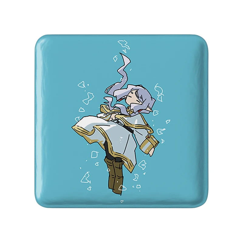 مگنت خندالو طرح انیمه فریرن (Frieren) مدل مربعی کد 33902