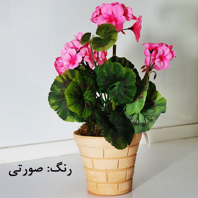 گلدان به همراه گل مصنوعی مدل شمعدانی کد sh3a2 گلدان به همراه گل مصنوعی مدل شمعدانی کد sh3a2