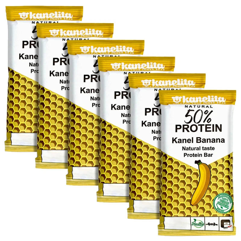 پروتئین بار گیاهی کنل موز کنلیتا - 45 گرم بسته 6 عددی