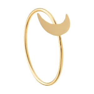 انگشتر طلا 18 عیار زنانه باراد زر مدل ماه BZ59