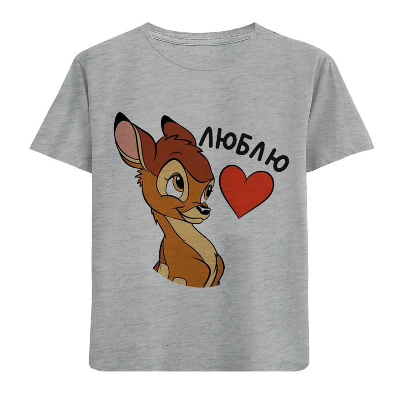 تی شرت آستین کوتاه بچگانه مدل بچه آهو F612