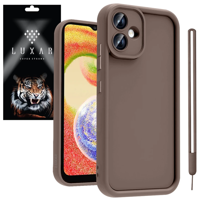 کاور لوکسار مدل a04 -Puffer band مناسب برای گوشی موبایل سامسونگ Galaxy A04E / F04 / M04 به همراه بند