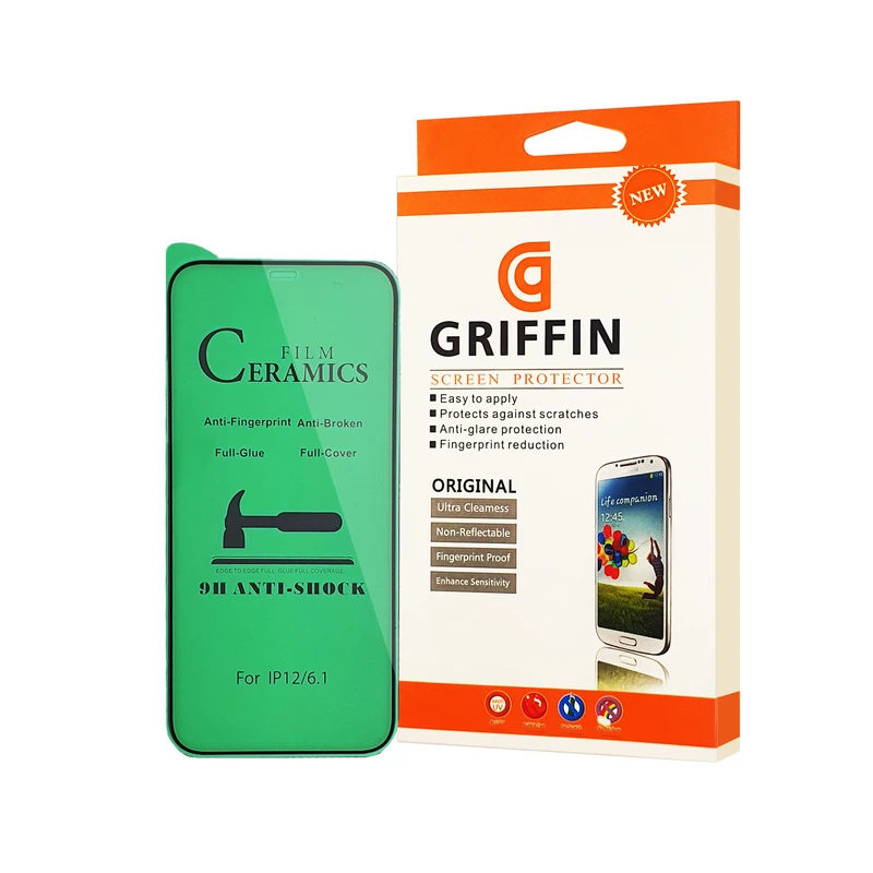 محافظ صفحه نمایش سرامیکی گریفین مدل FLCRG GN me مناسب برای گوشی موبایل اپل iPhone 12 Pro