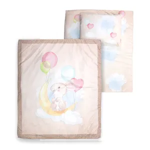 سرویس خواب 3 تکه نوزادی آدمک مدل خرگوش و ماه