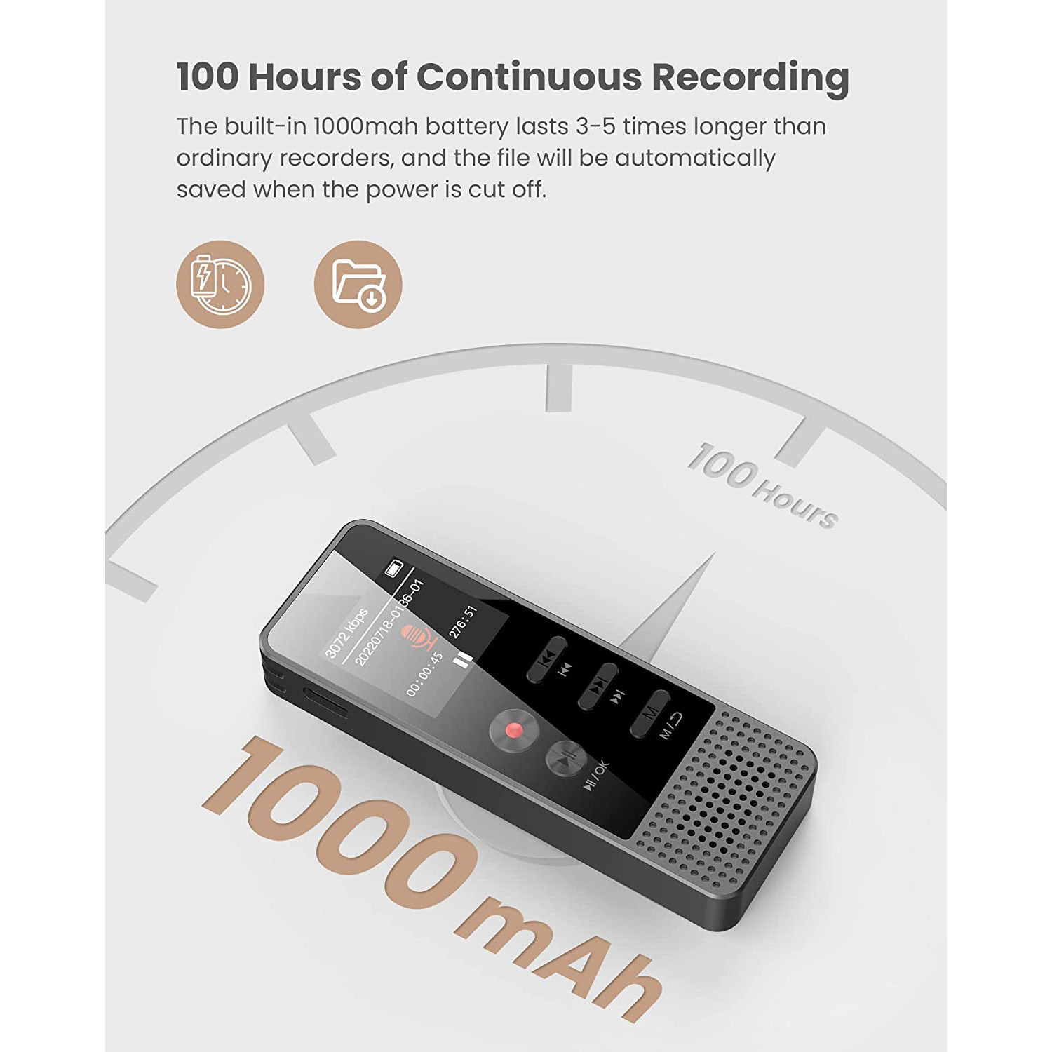 ضبط کننده دیجیتالی صدا آیریور مدل D15 32GB