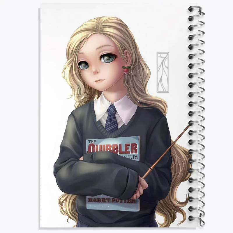 دفتر مشق 50 برگ خندالو مدل هری پاتر لونا لاوگود کد 24976