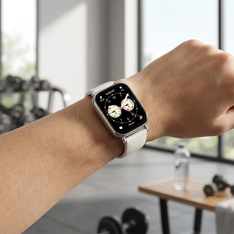 عکس شماره 2 : ساعت هوشمند شیائومی مدل redmi watch 5 lite دارای قابلیت های قابلیت مکالمه از طریق بلوتوث بند سیلیکون