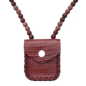 گردنبند مدل کیف دعا باکوت مهره دار