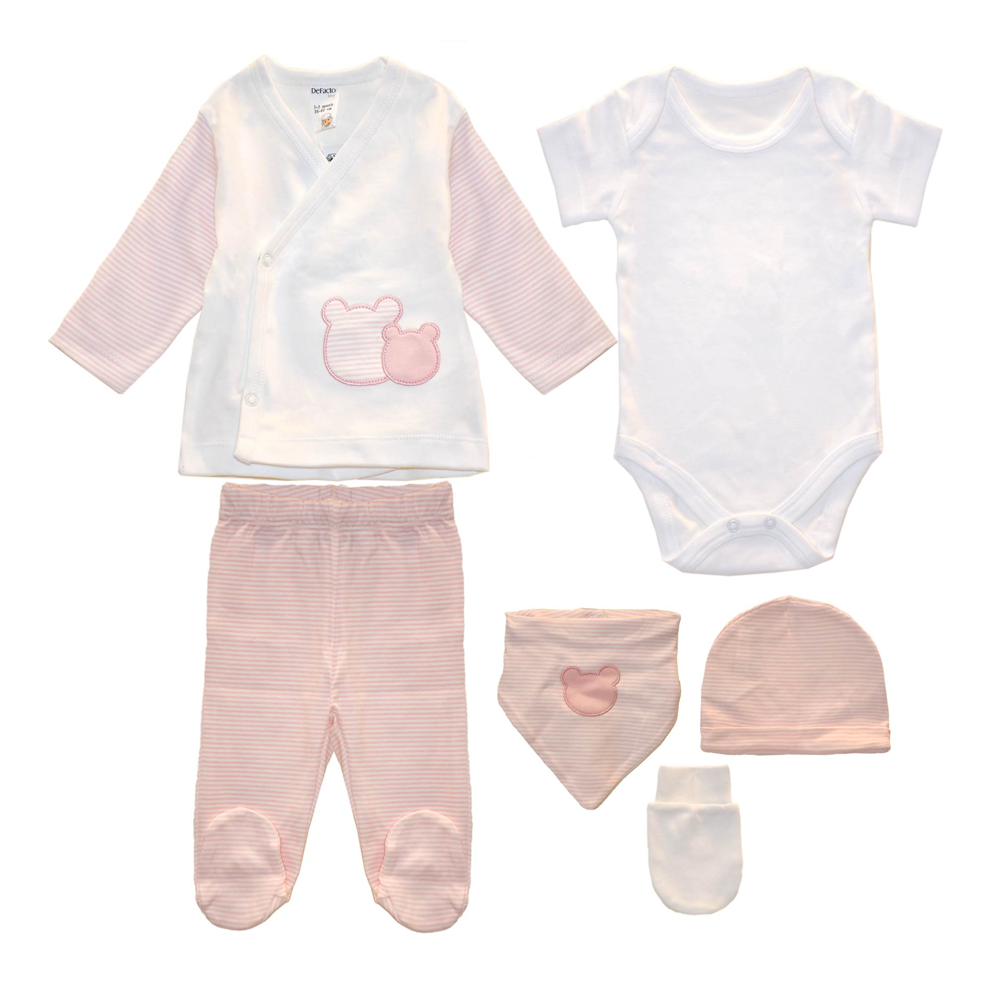 ست 6 تکه لباس نوزادی دفکتو مدل N8871A2